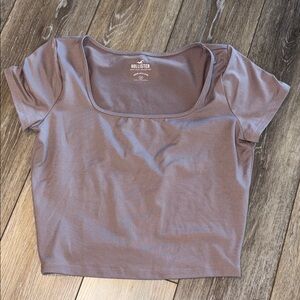 Hollister Women's Mauve Short Sleeve Top